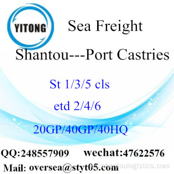 Mar de puerto de Shantou flete a Puerto de Castries
